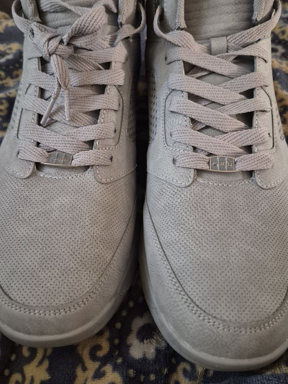 Men's FUBU Grey Suede Casual Sneakers
